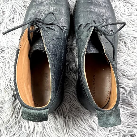 Cole Haan Ogden Stitch Chukka Leather Lace Up Ankle Boot Mens 12 Black C24524 - Picture 7 of 12